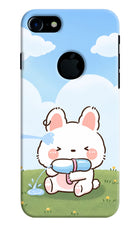 Bunny Treat iPhone 7 Logocut Hard Case Back Cover by Casekaro