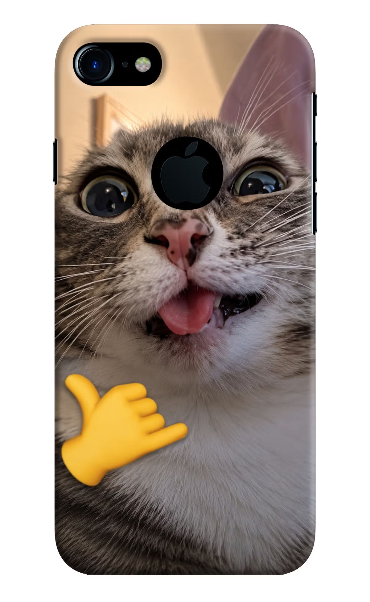 Silly Cat Call iPhone 7 Logocut Back Cover