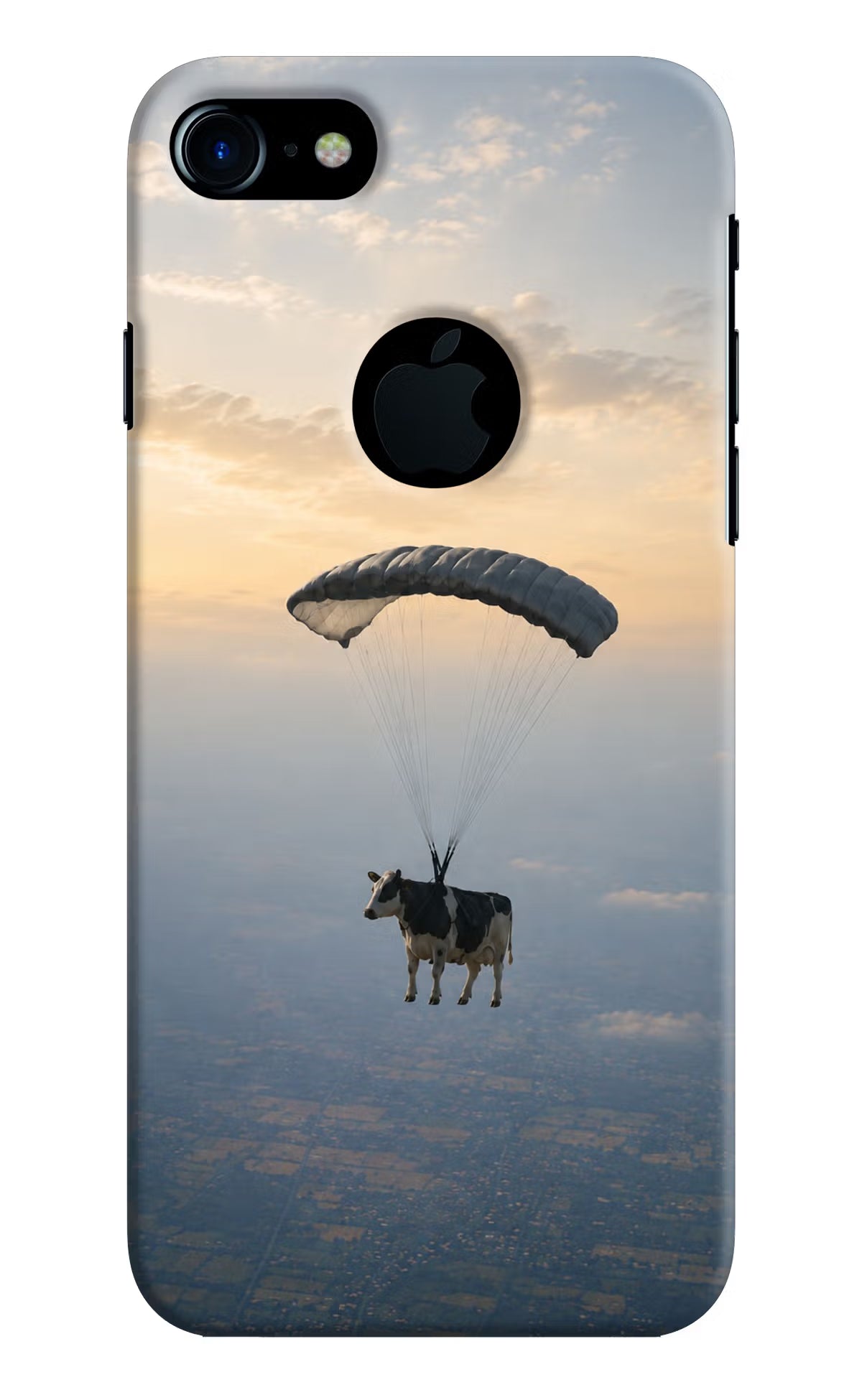 Skydiving Cow iPhone 7 Logocut Back Cover
