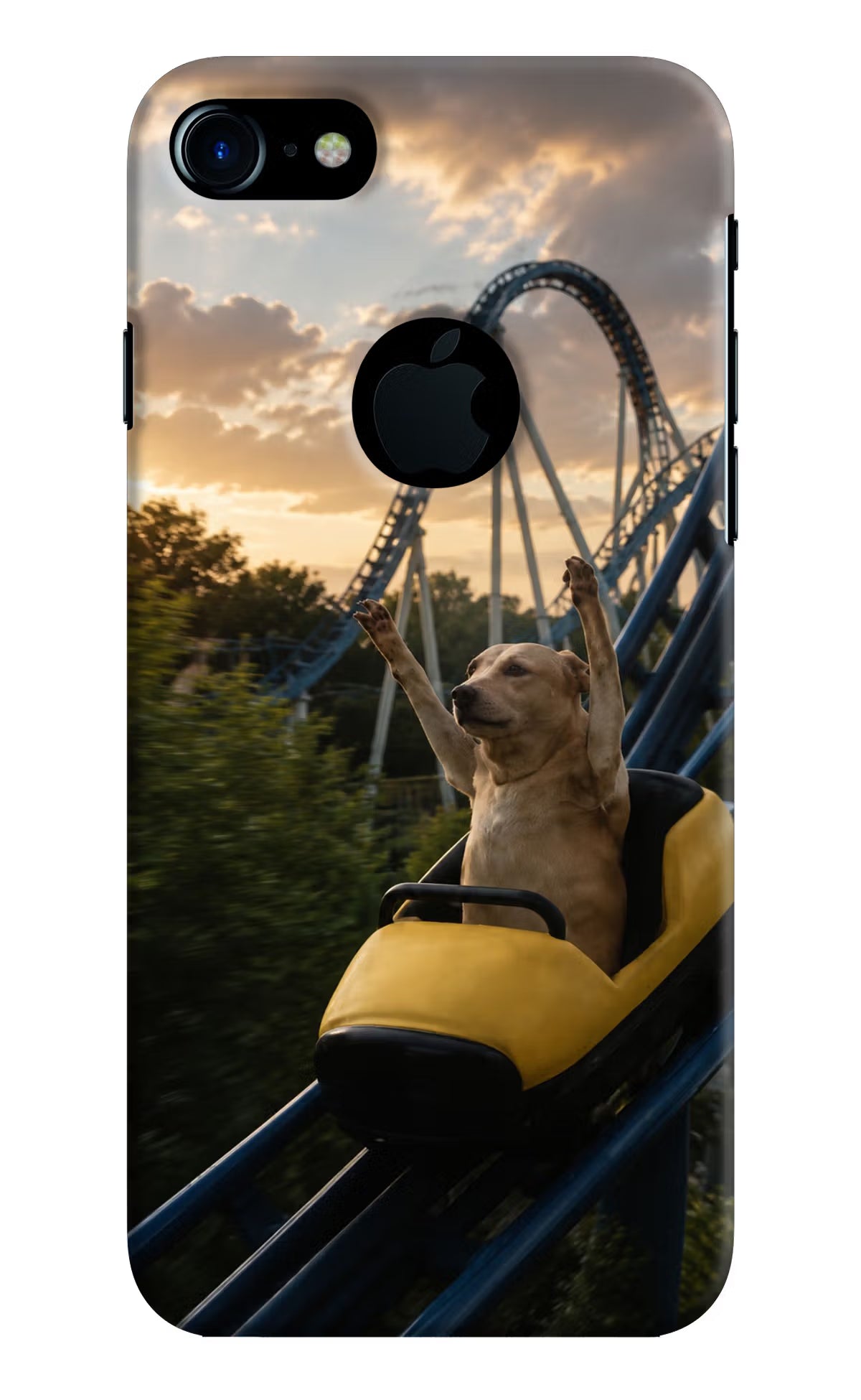Rollercoaster Dog iPhone 7 Logocut Back Cover