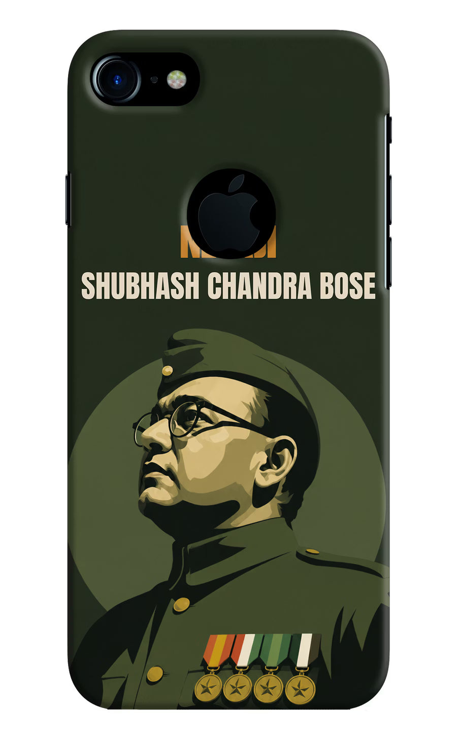 Netaji Legacy iPhone 7 Logocut Back Cover, Hard case