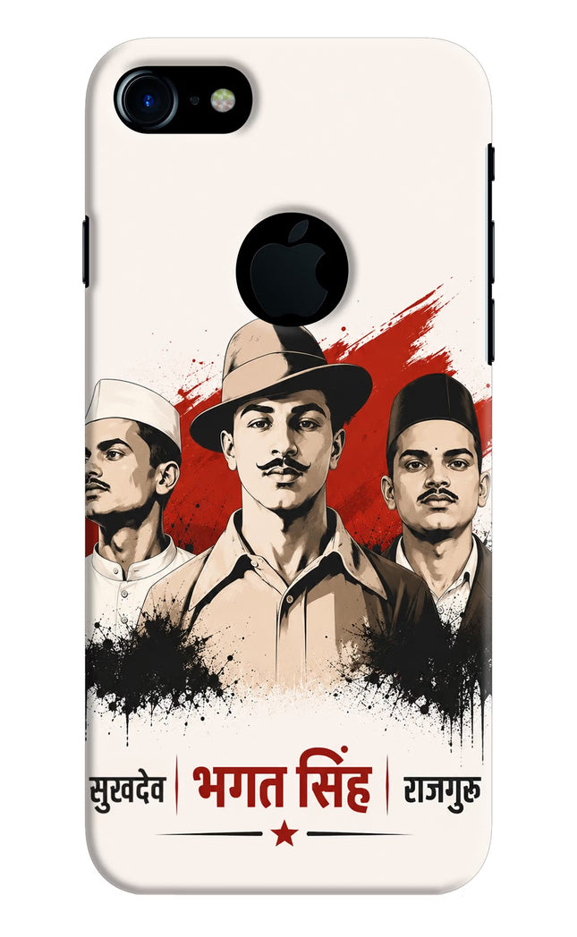 Bhagat Singh Trio iPhone 7 Logocut Hard Case Back Cover by Casekaro