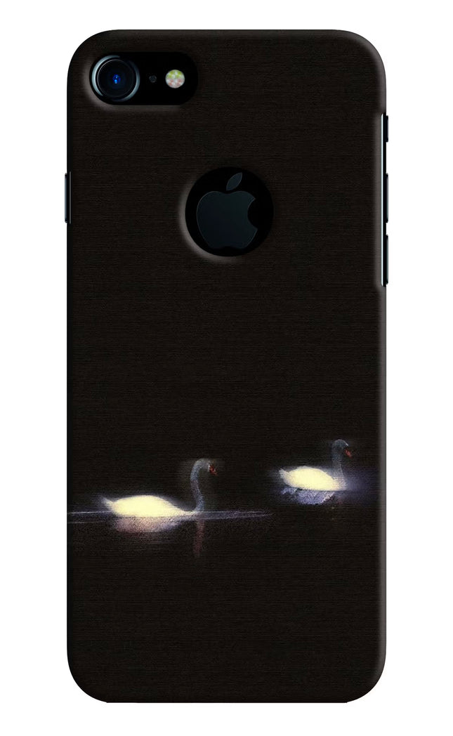 Silent Swans iPhone 7 Logocut Hard Case Back Cover by Casekaro