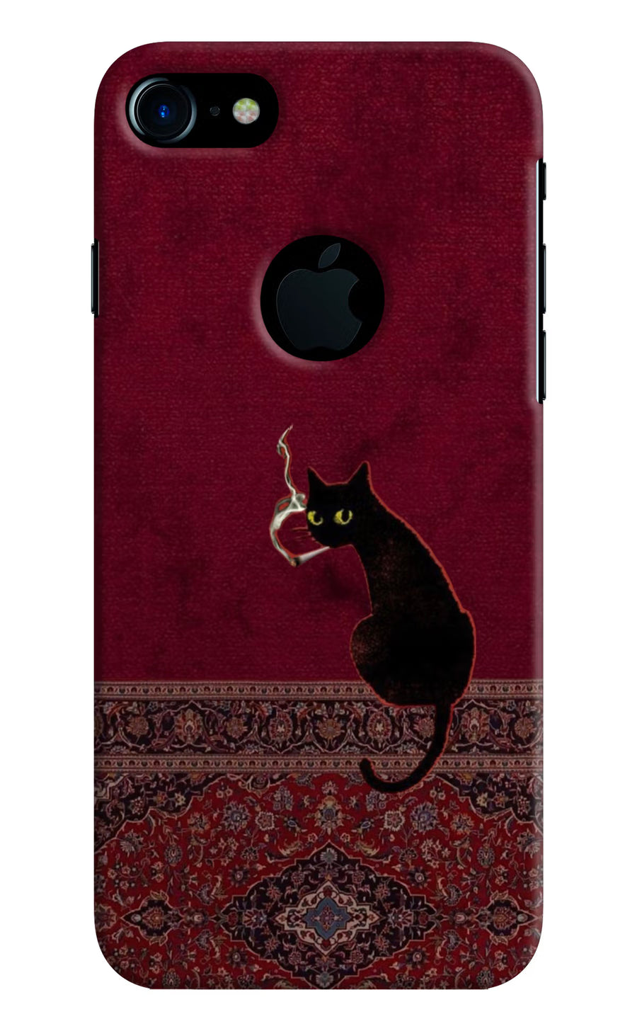 Midnight Cat iPhone 7 Logocut Back Cover, Hard case