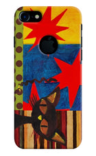 Pop Cat iPhone 7 Logocut Hard Case Back Cover by Casekaro