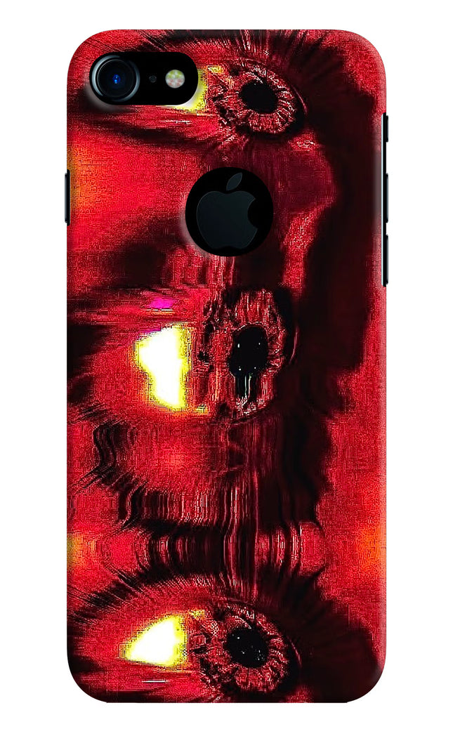 Fire Eye iPhone 7 Logocut Hard Case Back Cover by Casekaro
