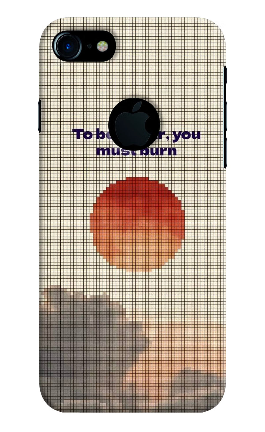Pixel Sun iPhone 7 Logocut Back Cover, Hard case