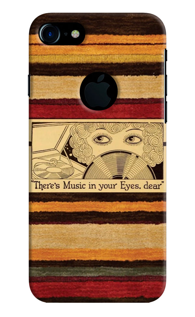 Vinyl Stripes iPhone 7 Logocut Hard Case Back Cover by Casekaro