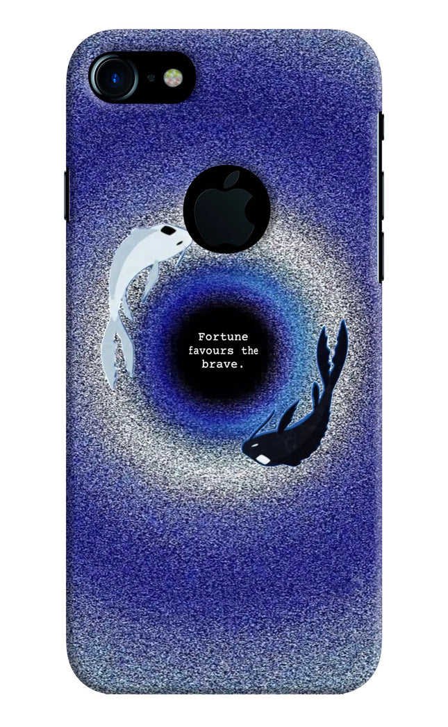 Dark Koi iPhone 7 Logocut Hard Case Back Cover by Casekaro