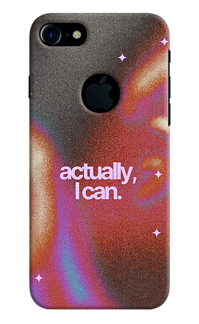 Pink Aura iPhone 7 Logocut Hard Case Back Cover by Casekaro