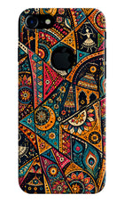 Folk Print iPhone 7 Logocut Back Cover