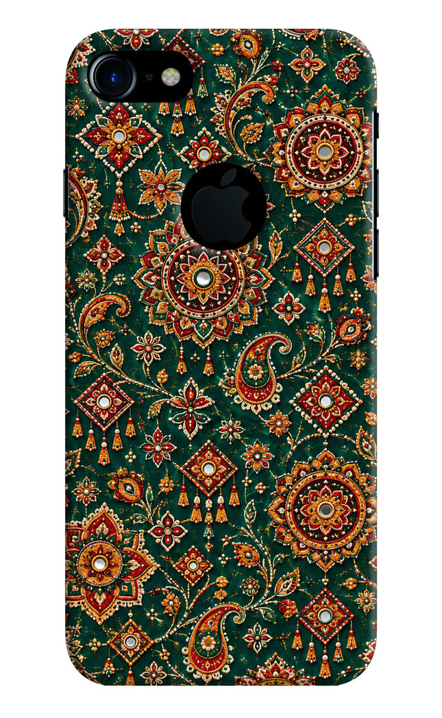 Green Pataka iPhone 7 Logocut Hard Case Back Cover by Casekaro
