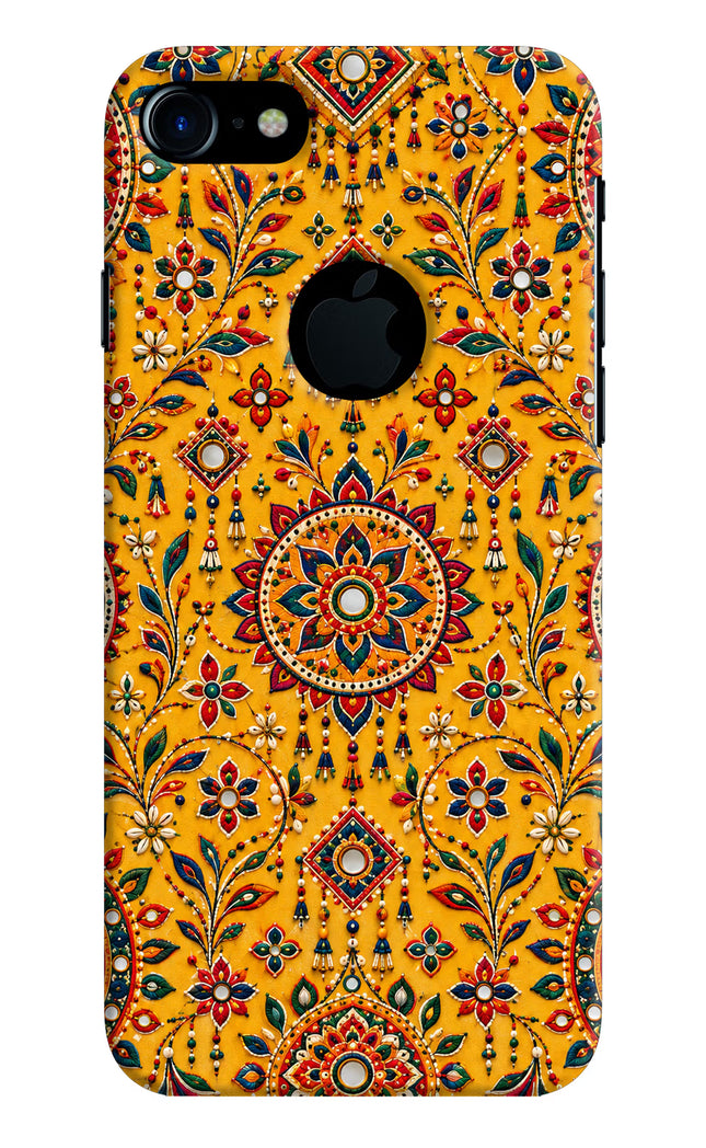 Sunlit Aura iPhone 7 Logocut Hard Case Back Cover by Casekaro