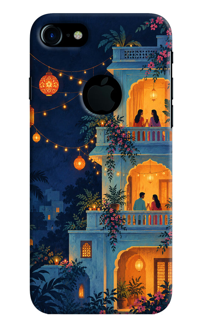 Balcony Glow iPhone 7 Logocut Hard Case Back Cover by Casekaro