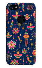 Festive Pop iPhone 7 Logocut Hard Case Back Cover by Casekaro