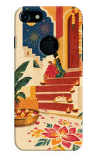 Diwali Rangoli iPhone 7 Logocut Hard Case Back Cover by Casekaro