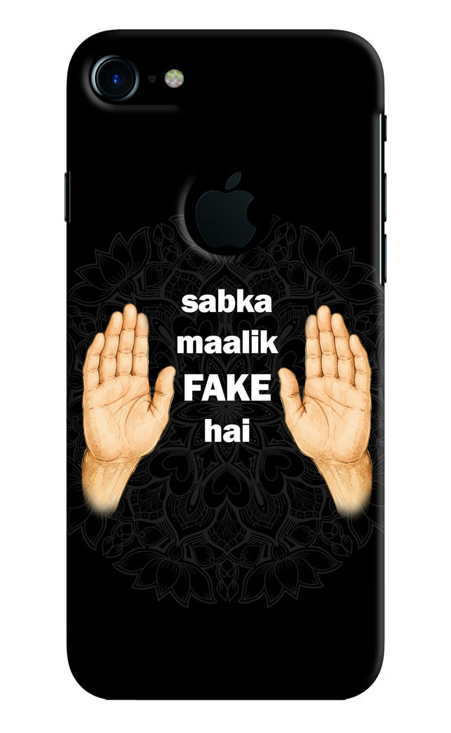 Sabka Malik Fake iPhone 7 Logocut Hard Case Back Cover by Casekaro