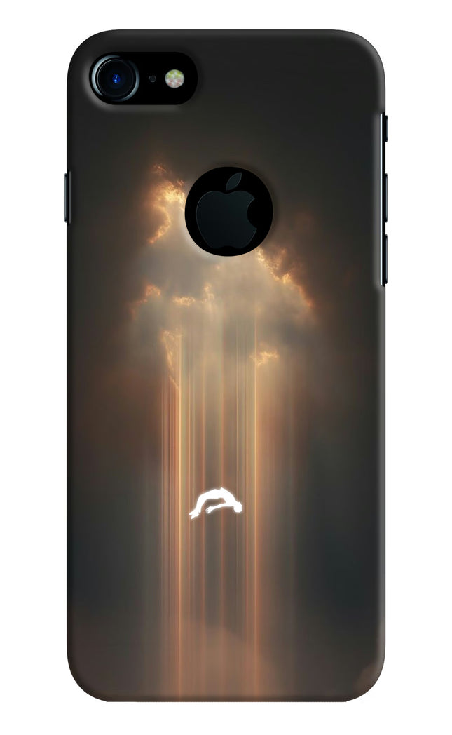 Heavenly Beam iPhone 7 Logocut Hard Case Back Cover by Casekaro