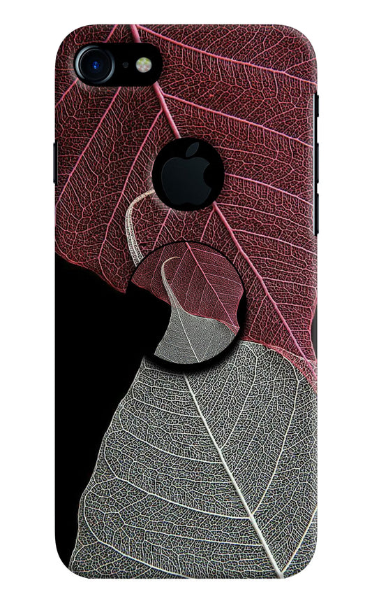 Leaf Pattern iPhone 7 Logocut Pop Case by Casekaro