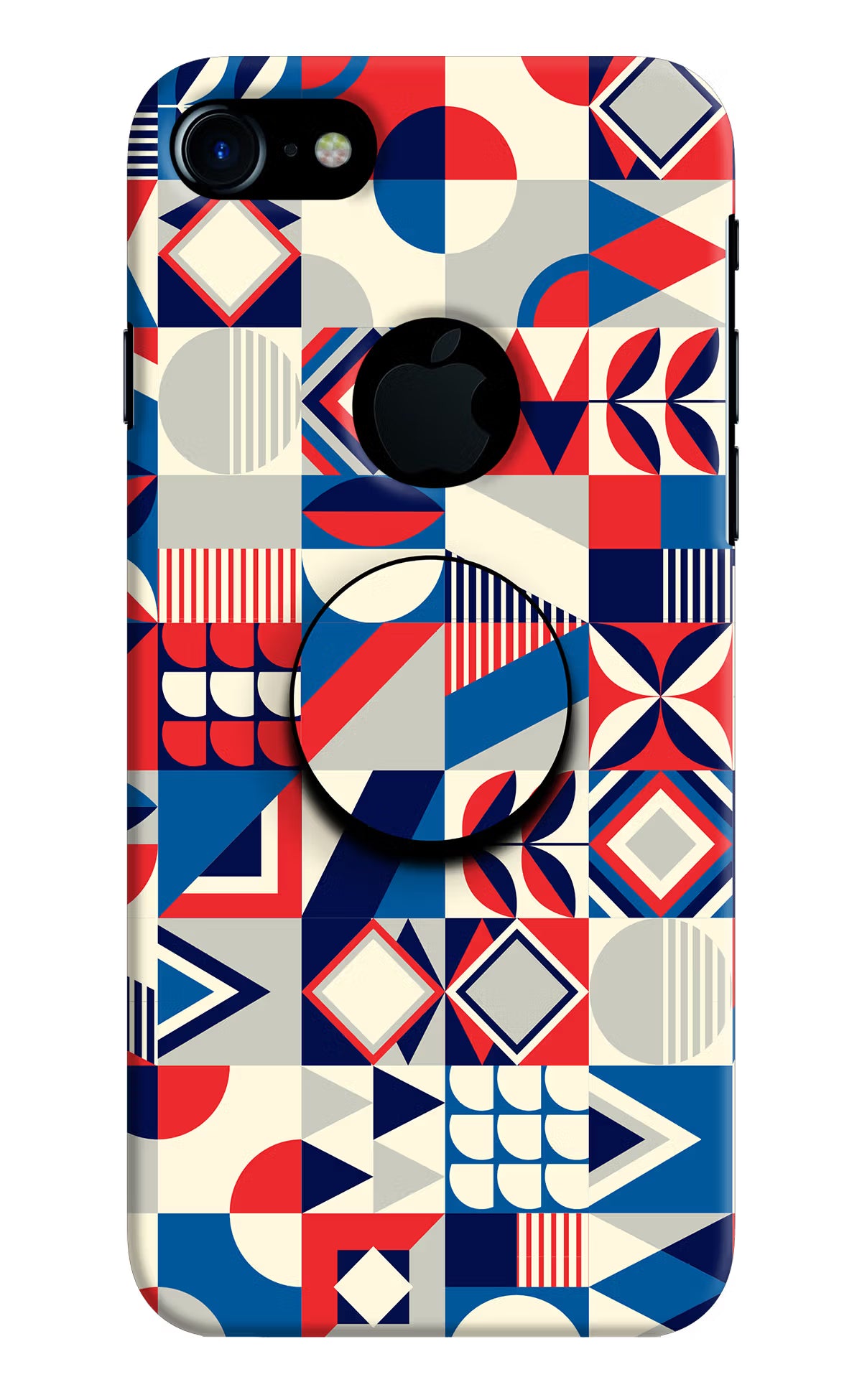 Colorful Pattern iPhone 7 Logocut Pop Case by Casekaro