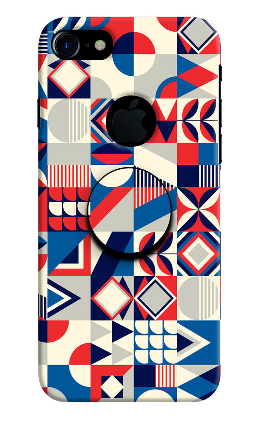 Colorful Pattern iPhone 7 Logocut Pop Case by Casekaro