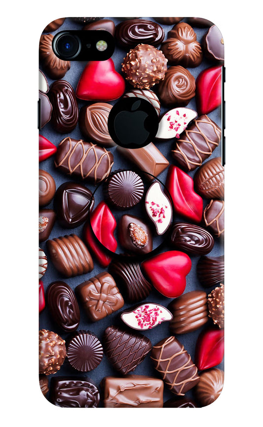 Chocolates iPhone 7 Logocut Pop Case by Casekaro