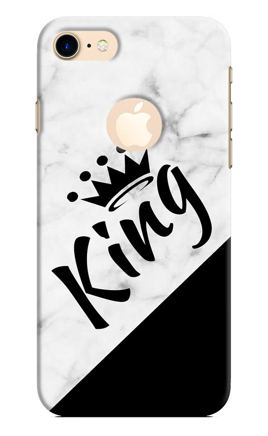 King iPhone 8 Logocut Hard Case Back Cover by Casekaro