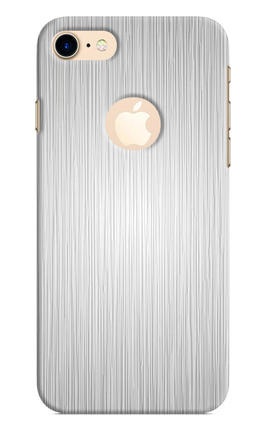 Wooden Grey Texture iPhone 8 Logocut Hard Case Back Cover by Casekaro