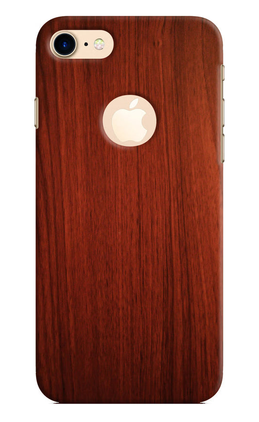 Wooden Plain Pattern iPhone 8 Logocut Hard Case Back Cover by Casekaro