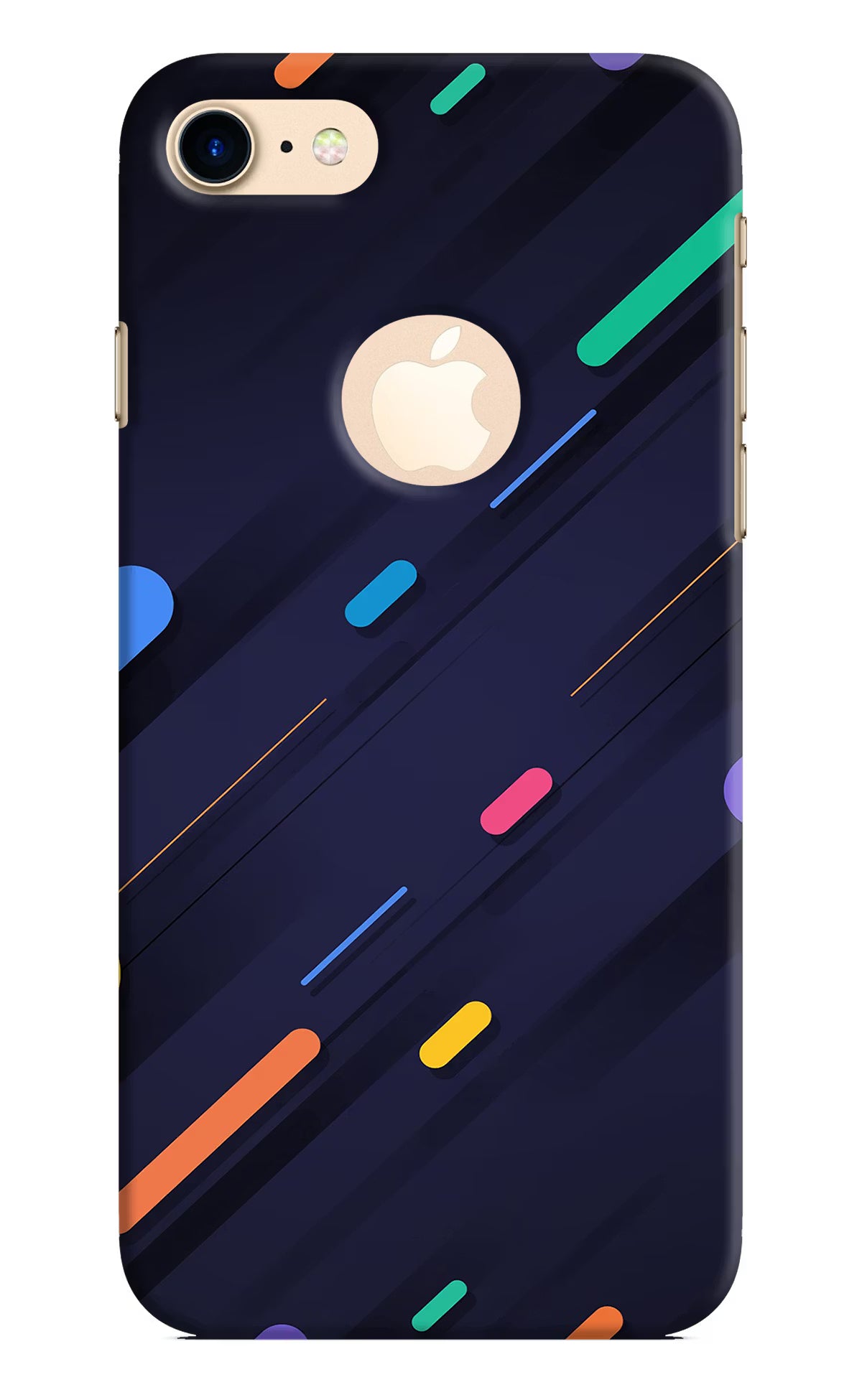 Abstract Design iPhone 8 Logocut Hard Case Back Cover by Casekaro