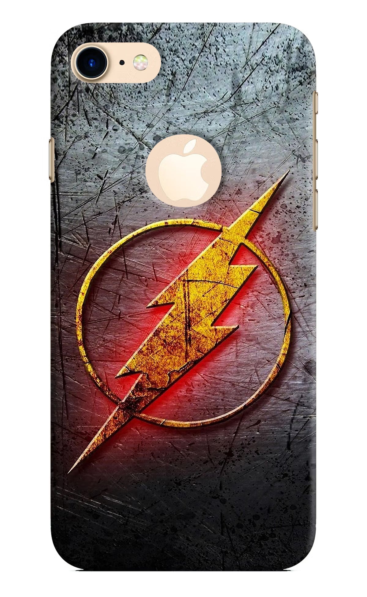 Flash iPhone 8 Logocut Hard Case Back Cover by Casekaro