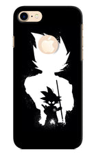 Goku Shadow iPhone 8 Logocut Hard Case Back Cover by Casekaro