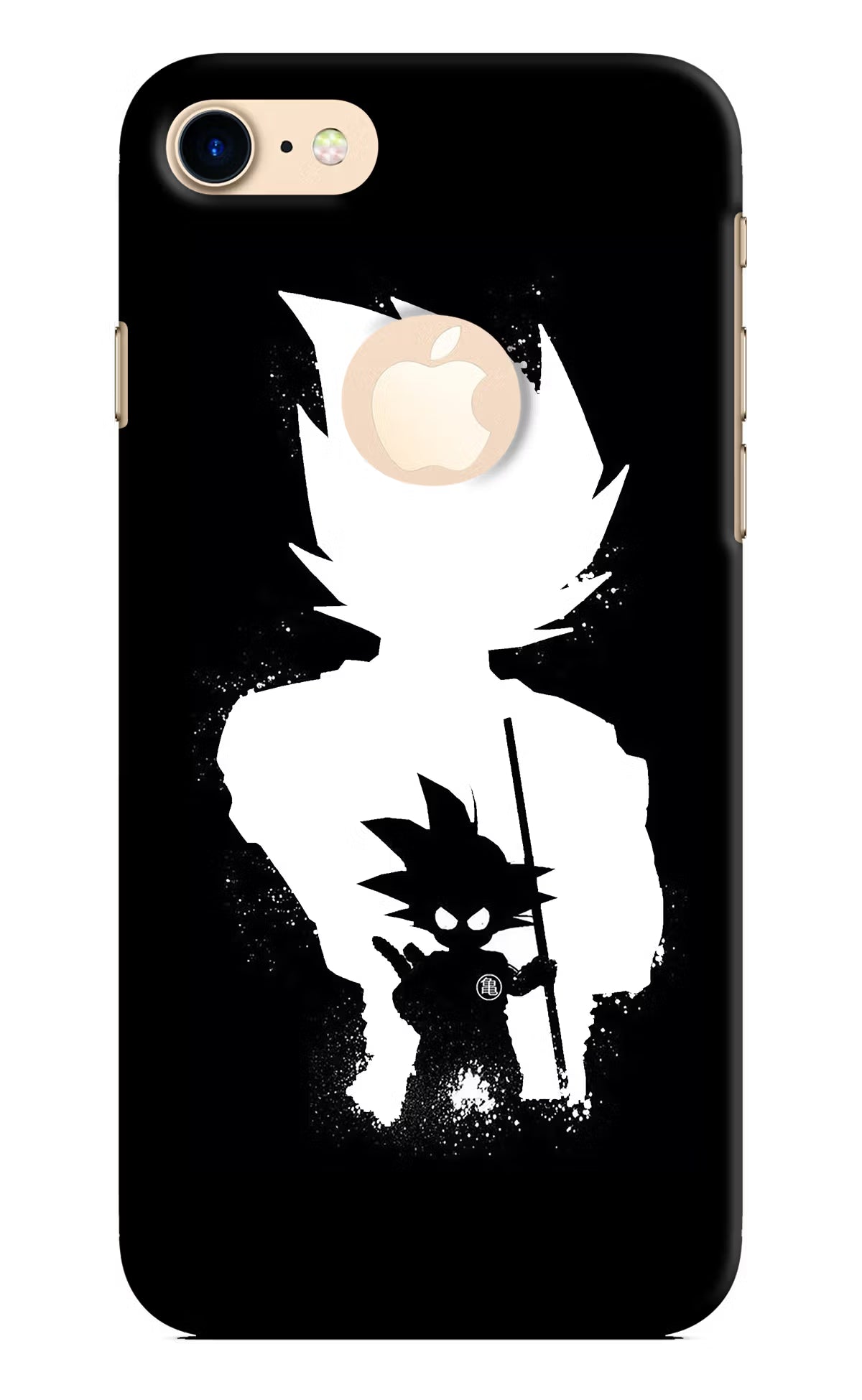 Goku Shadow iPhone 8 Logocut Hard Case Back Cover by Casekaro