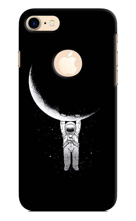 Moon Space iPhone 8 Logocut Hard Case Back Cover by Casekaro