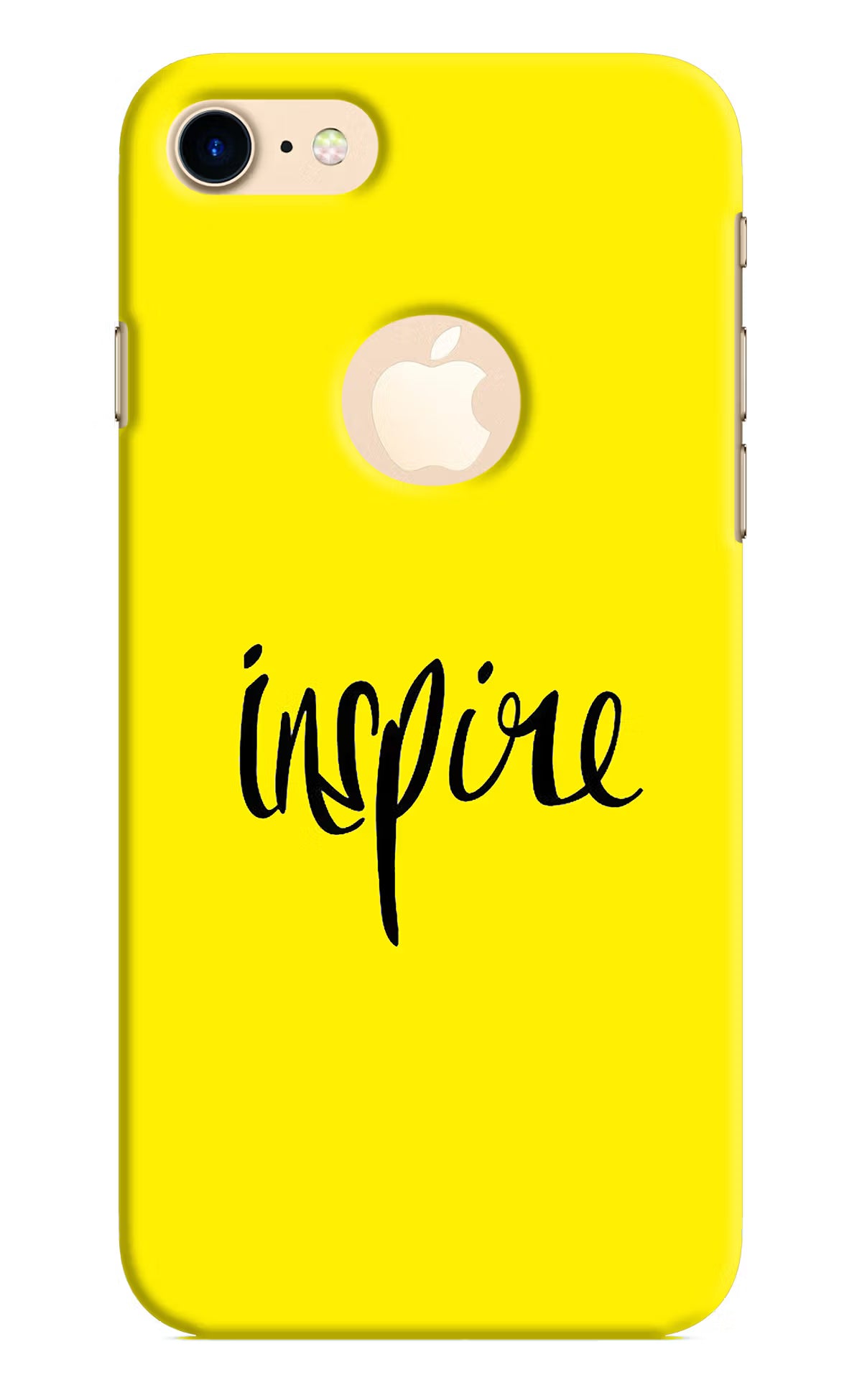 Inspire iPhone 8 Logocut Hard Case Back Cover by Casekaro