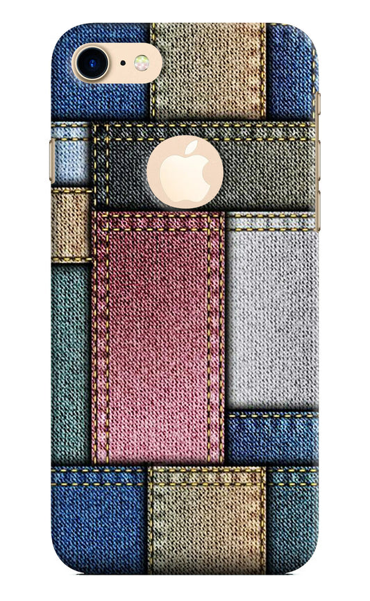 Multicolor Jeans iPhone 8 Logocut Hard Case Back Cover by Casekaro