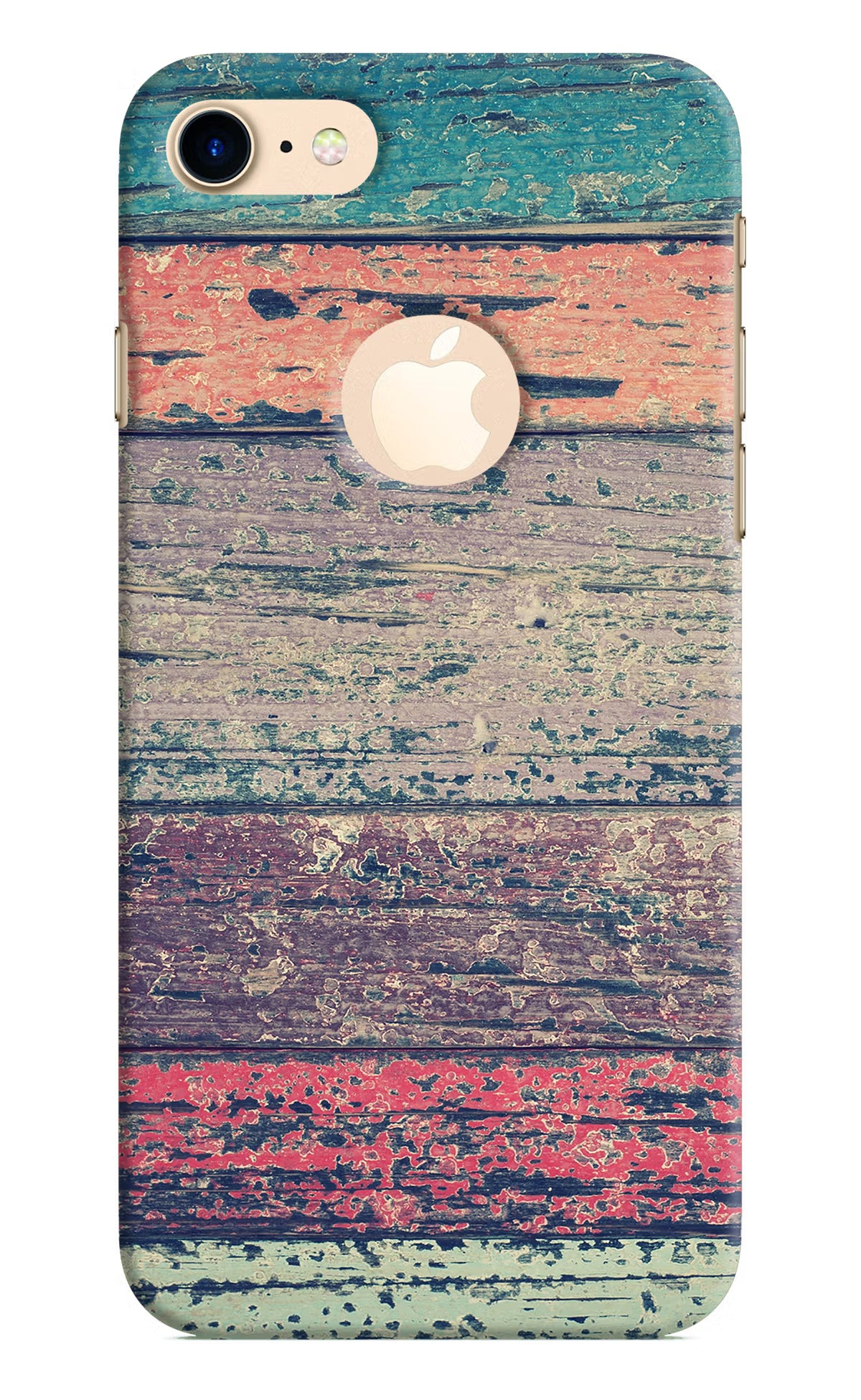 Colourful Wall iPhone 8 Logocut Hard Case Back Cover by Casekaro