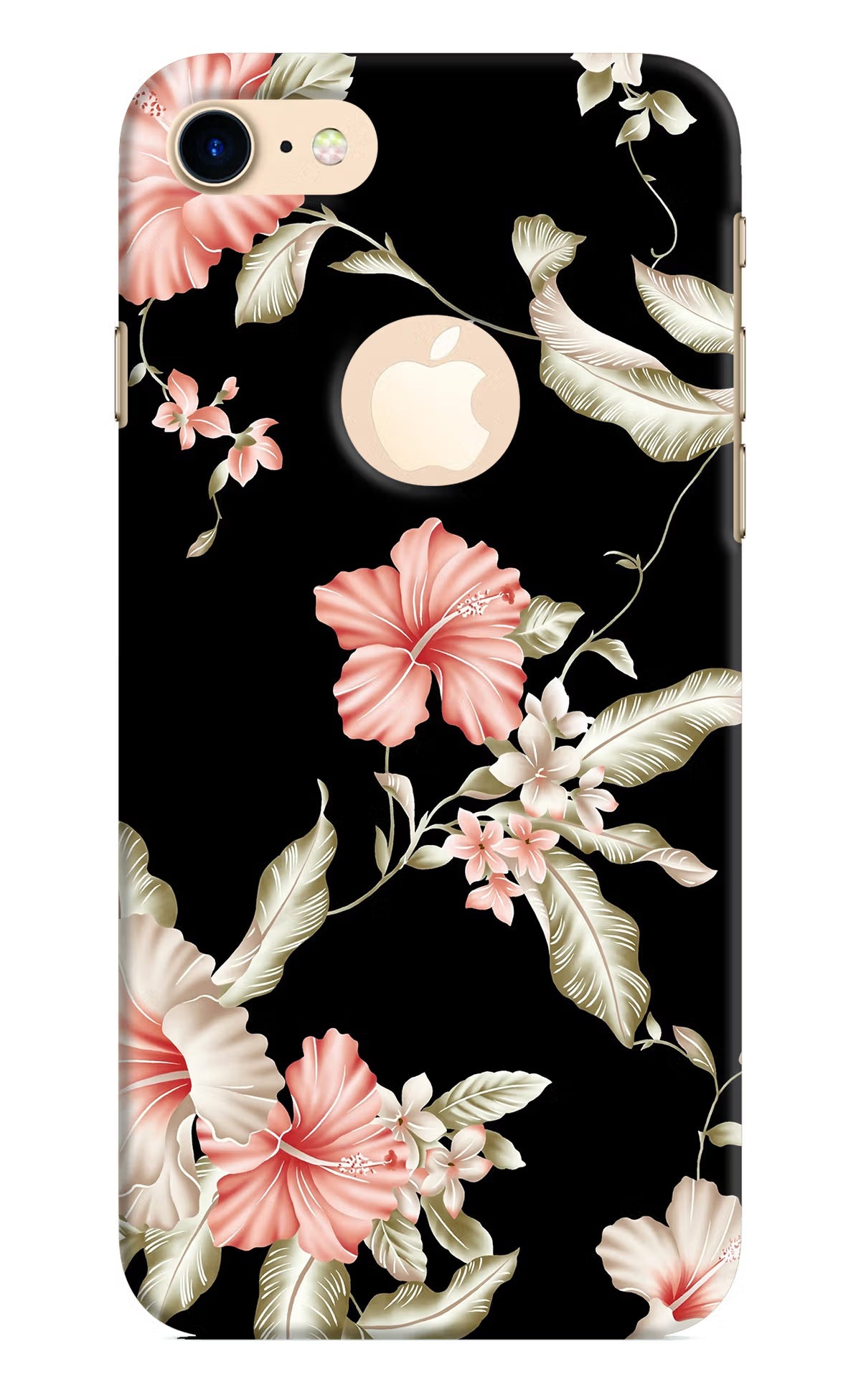 Flowers iPhone 8 Logocut Hard Case Back Cover by Casekaro