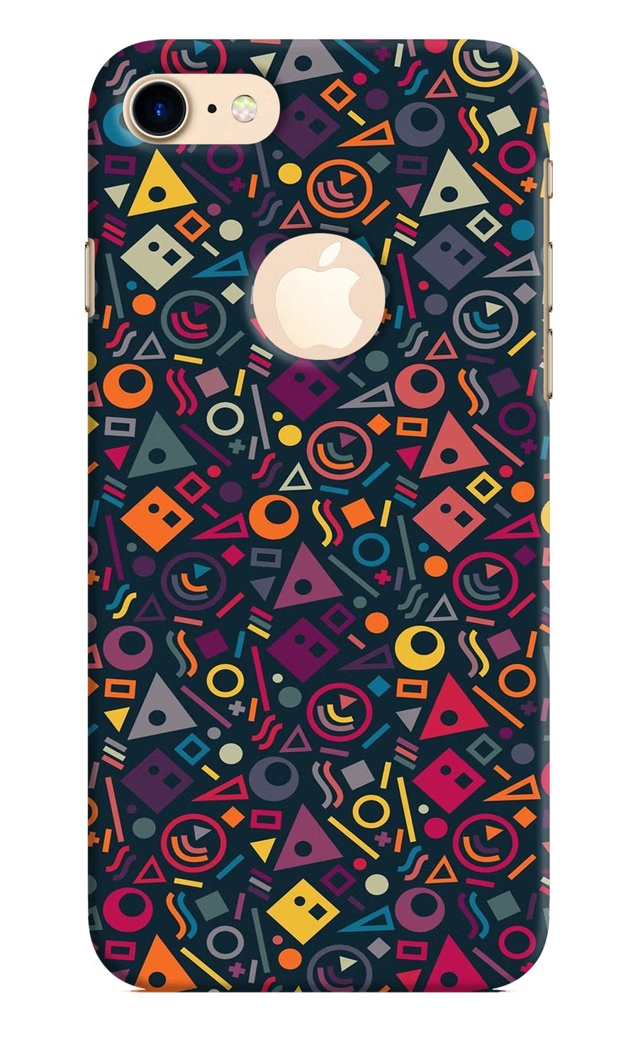 Geometric Abstract iPhone 8 Logocut Back Cover, Hard case