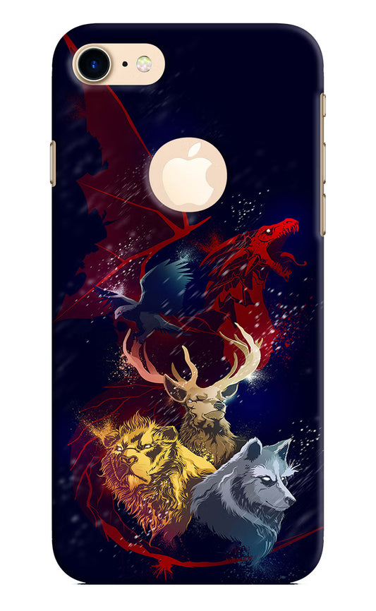 Game Of Thrones iPhone 8 Logocut Hard Case Back Cover by Casekaro