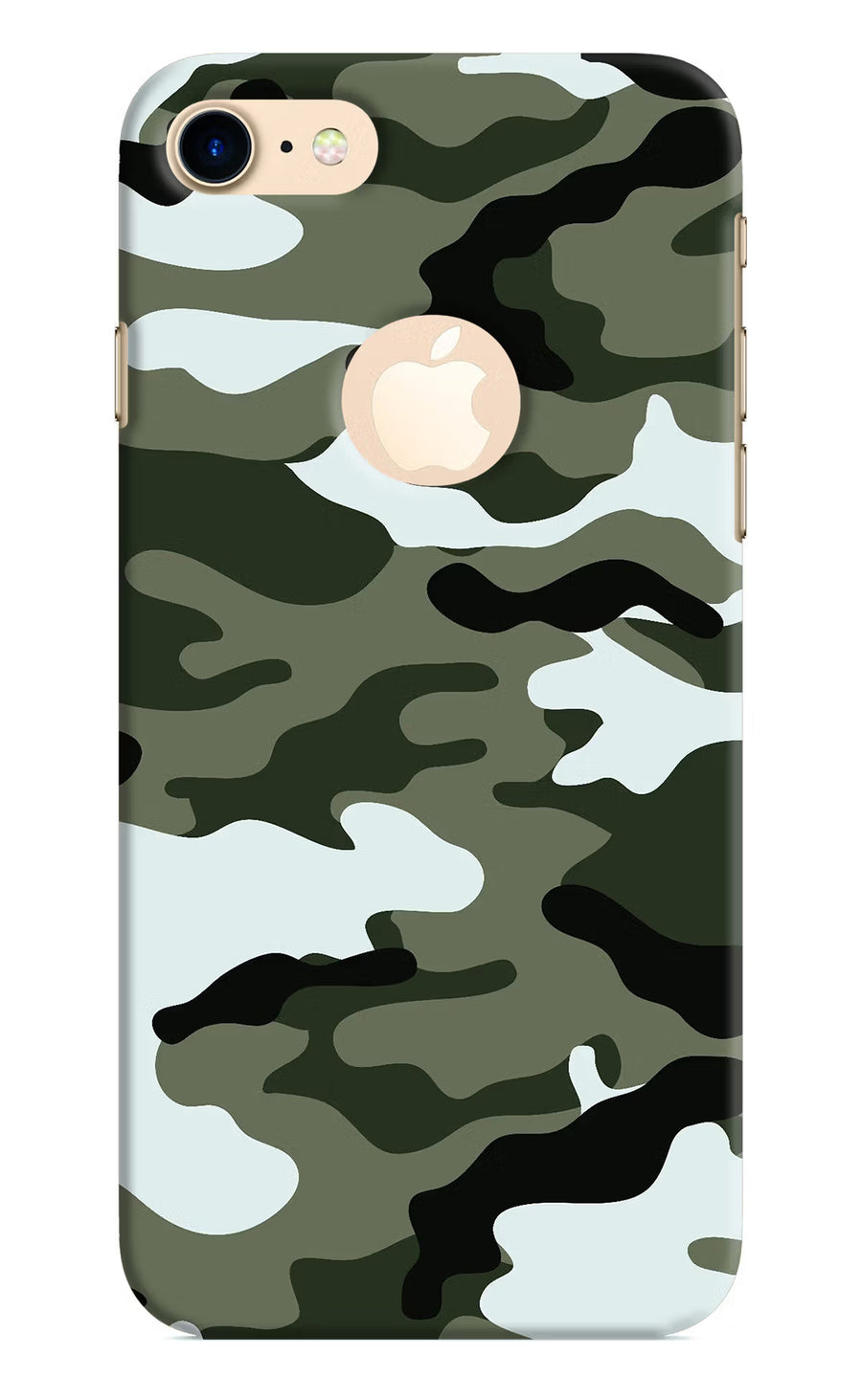 Camouflage iPhone 8 Logocut Back Cover, Hard case