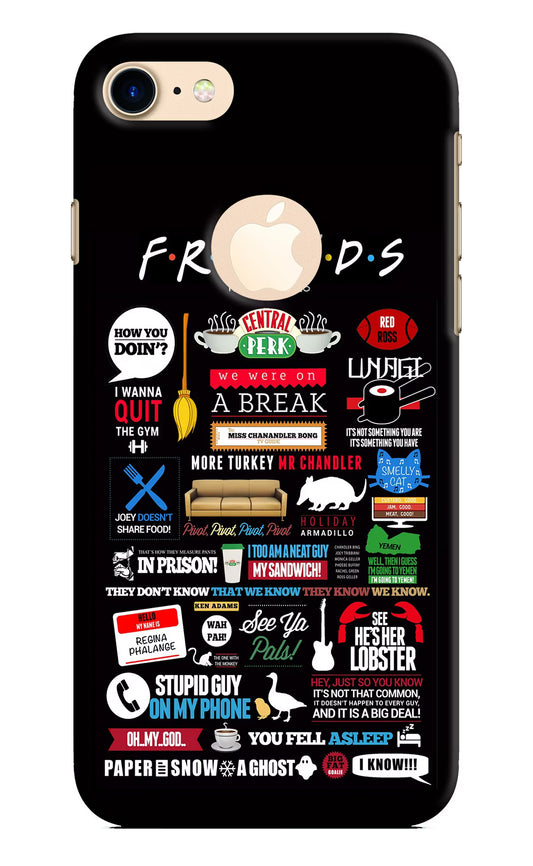 FRIENDS iPhone 8 Logocut Hard Case Back Cover by Casekaro