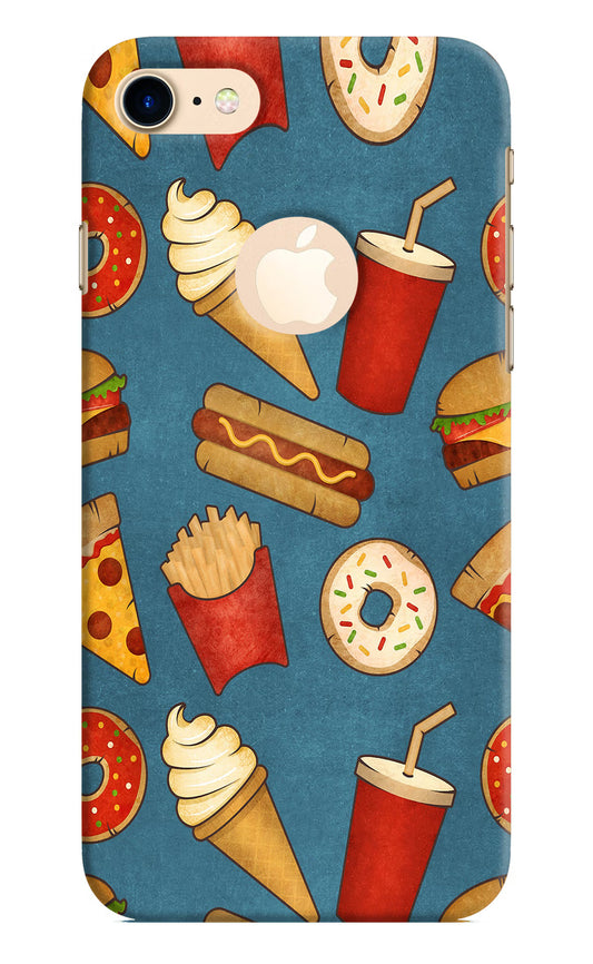 Foodie iPhone 8 Logocut Hard Case Back Cover by Casekaro