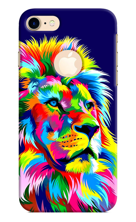 Vector Art Lion iPhone 8 Logocut Hard Case Back Cover by Casekaro