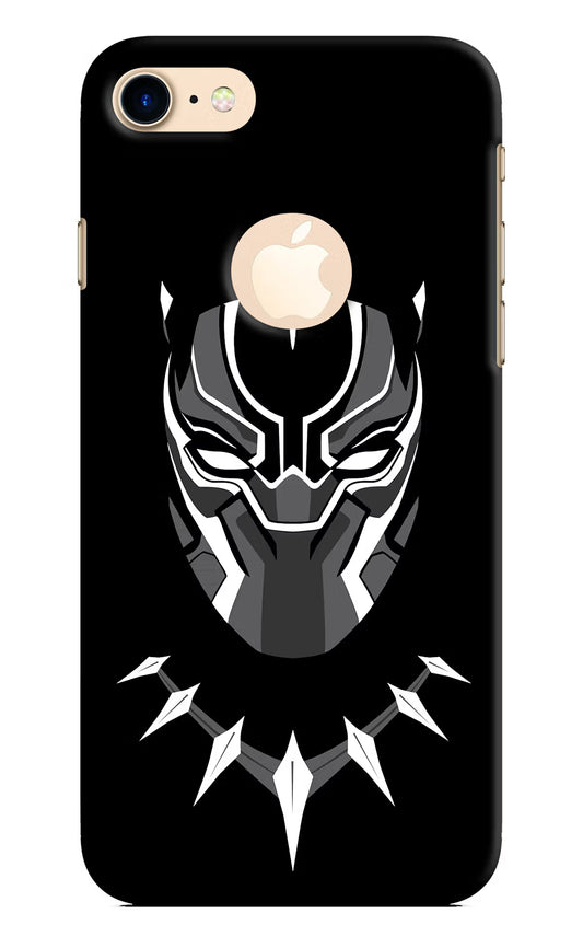 Black Panther iPhone 8 Logocut Hard Case Back Cover by Casekaro