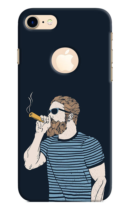 Smoking iPhone 8 Logocut Hard Case Back Cover by Casekaro