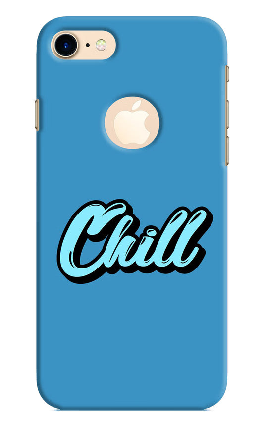Chill iPhone 8 Logocut Hard Case Back Cover by Casekaro