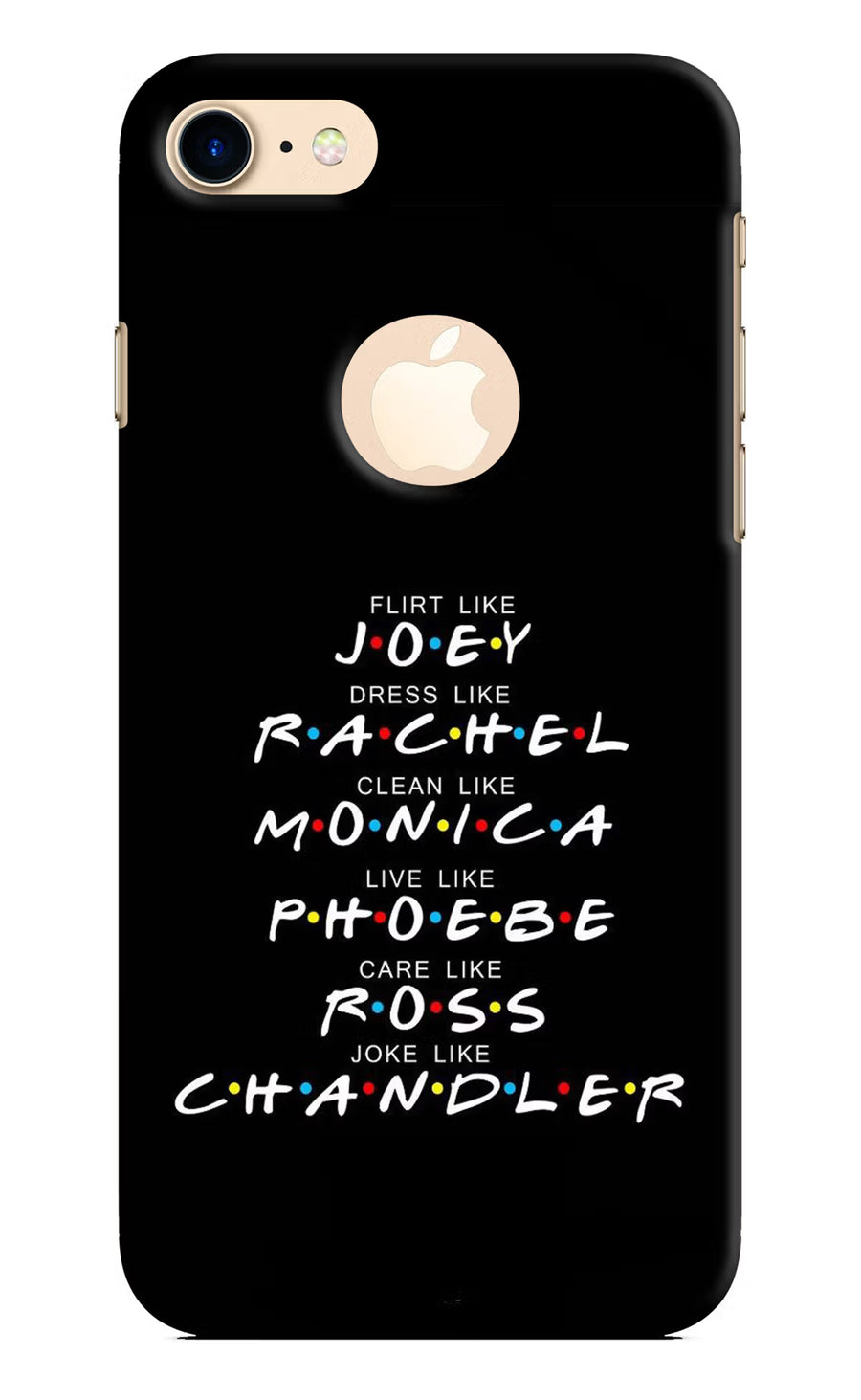 FRIENDS Character iPhone 8 Logocut Back Cover, Hard case
