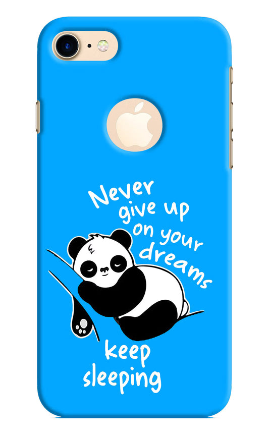 Keep Sleeping iPhone 8 Logocut Hard Case Back Cover by Casekaro