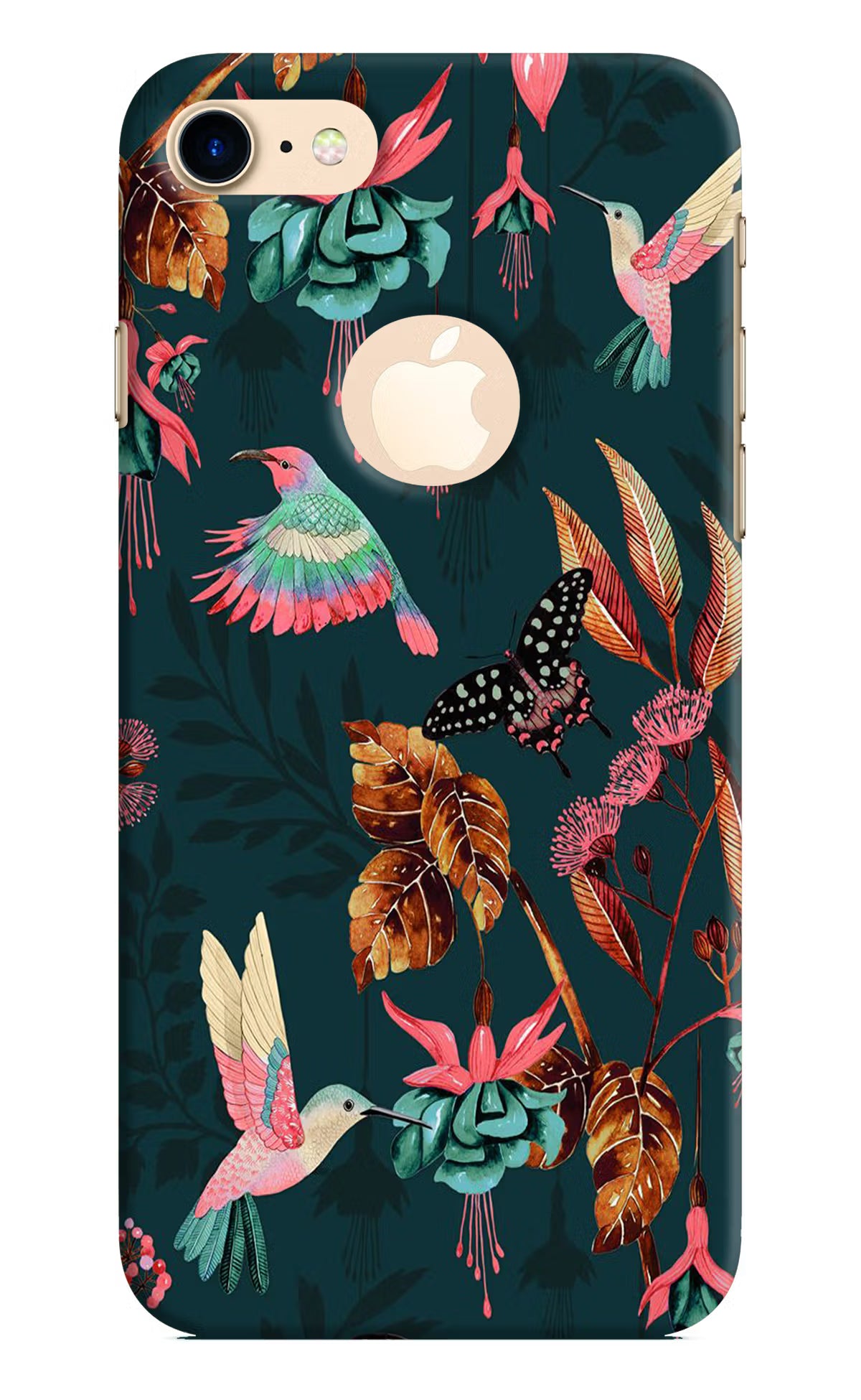Birds iPhone 8 Logocut Hard Case Back Cover by Casekaro